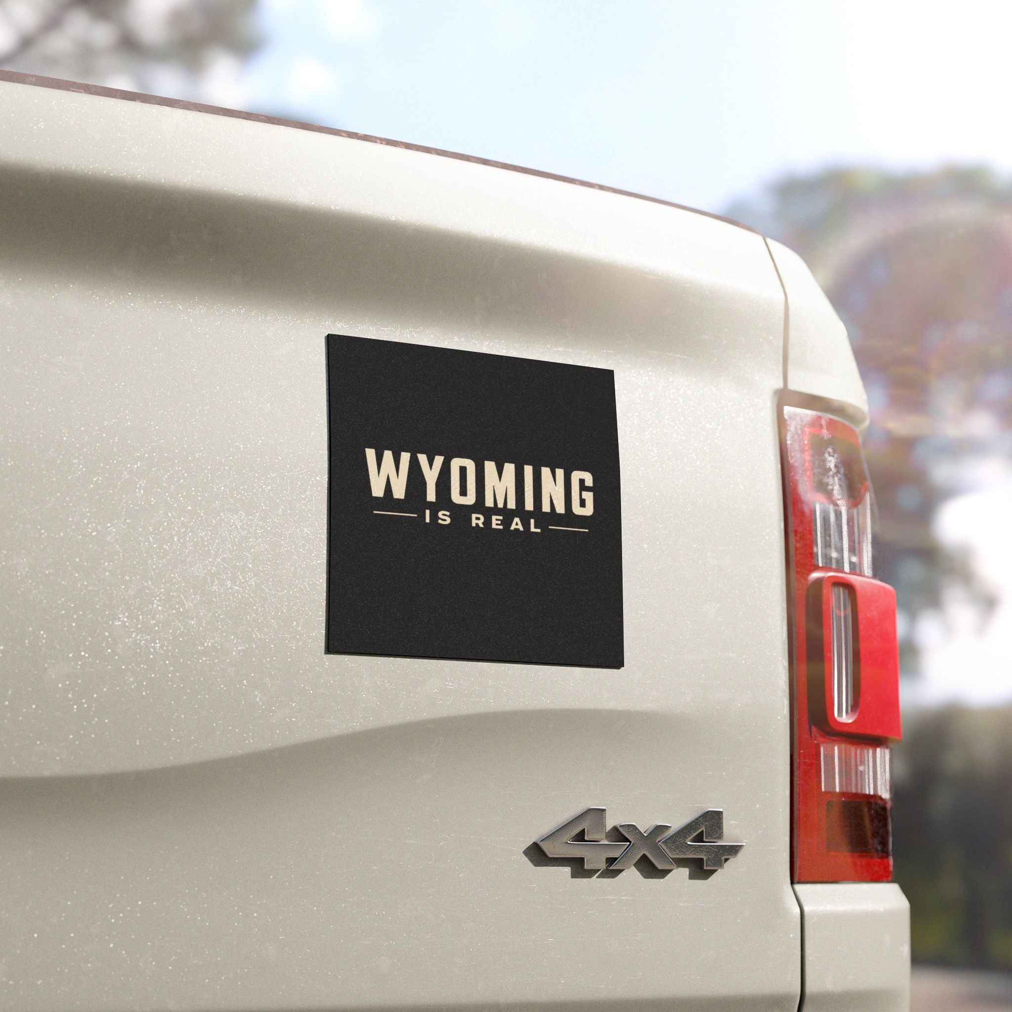Wyoming Is Real Car Magnet — Vintage State Pride Magnetic Decal