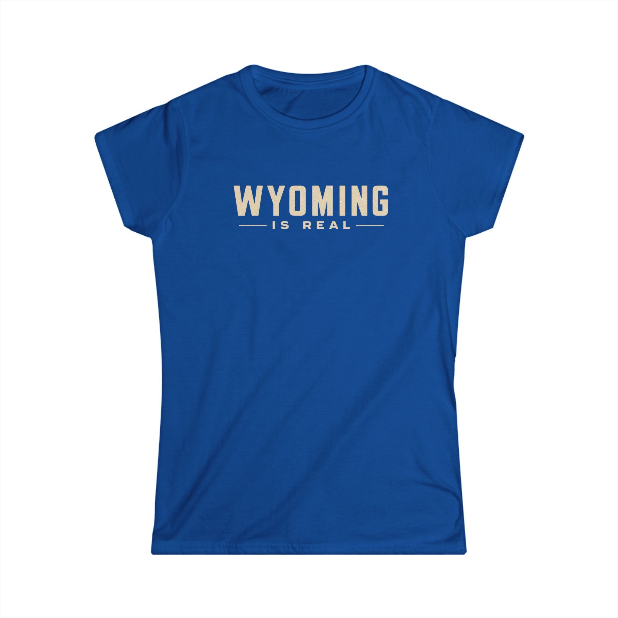 Wyoming Is Real Women's V-Neck Tee — State Pride Graphic T-Shirt