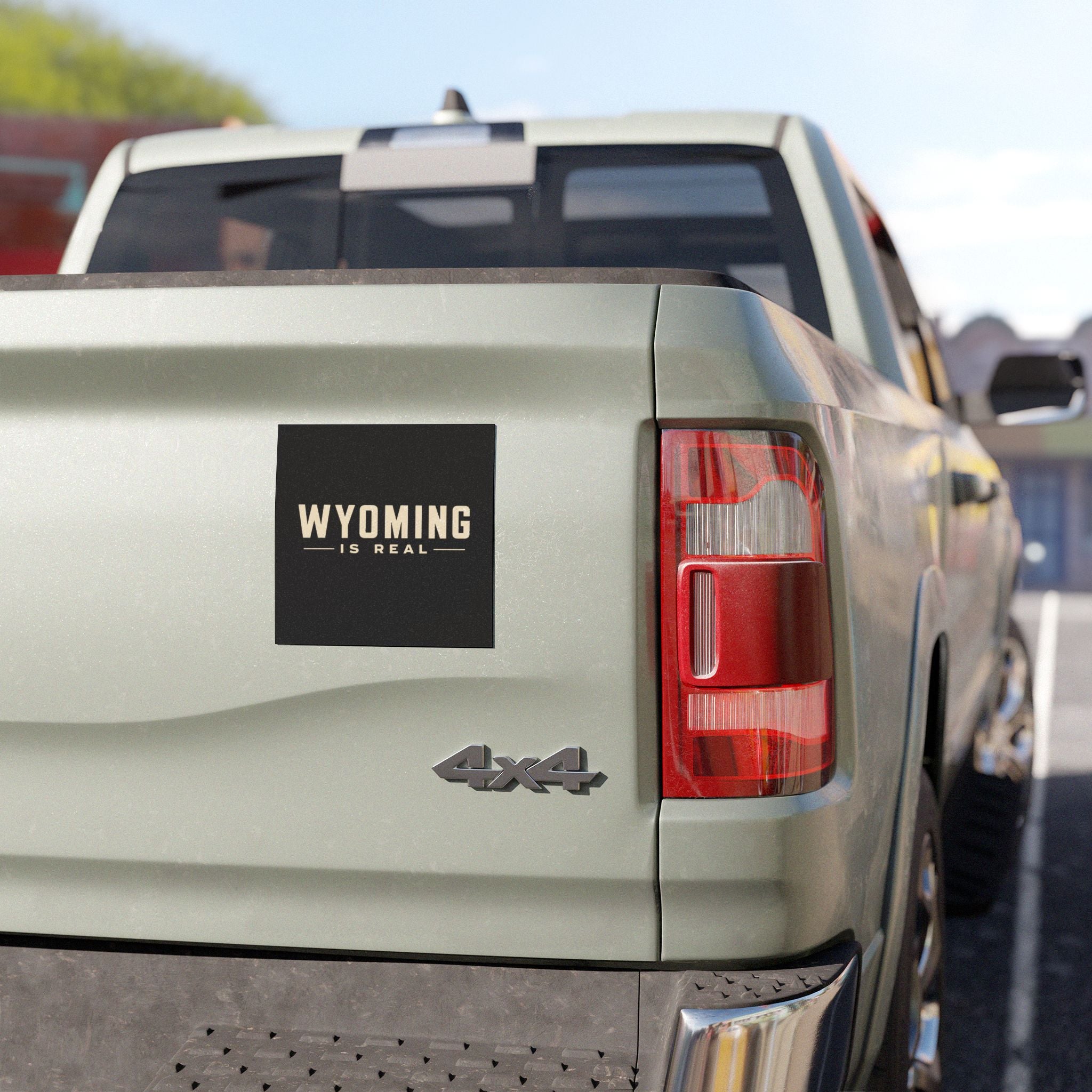 Wyoming Is Real Car Magnet — Vintage State Pride Magnetic Decal