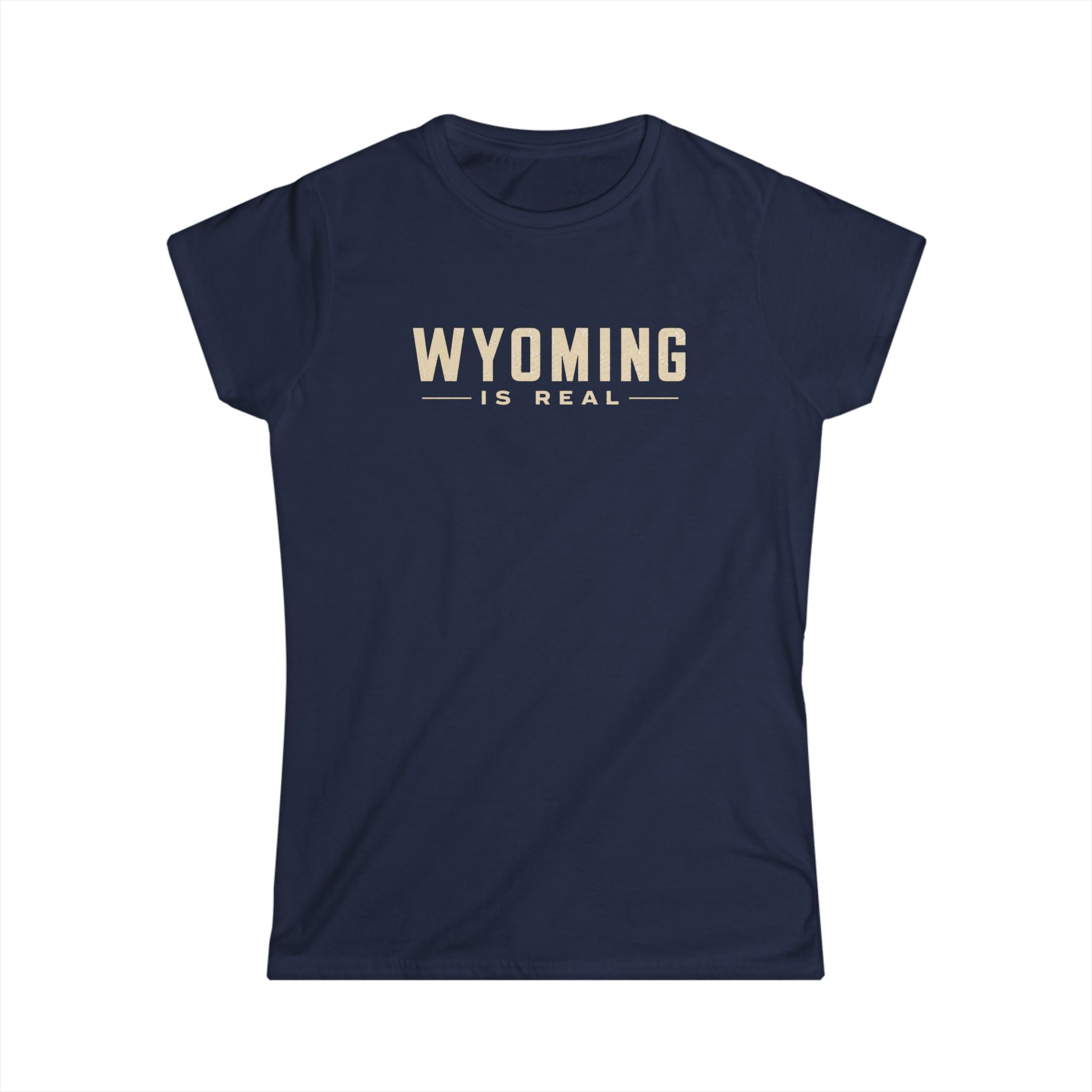 Wyoming Is Real Women's V-Neck Tee — State Pride Graphic T-Shirt
