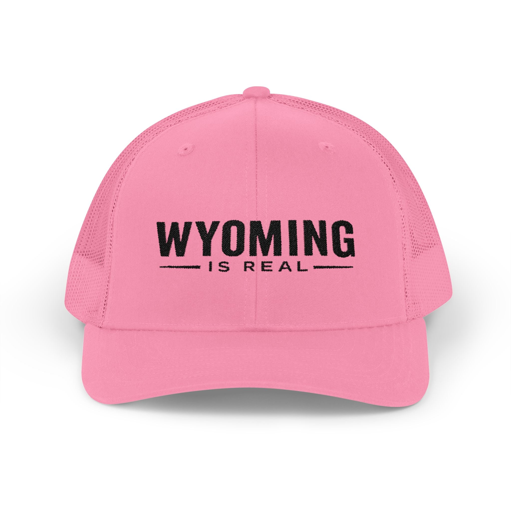 Wyoming Is Real Snapback Trucker Cap — Vintage Outdoor Mesh Hat
