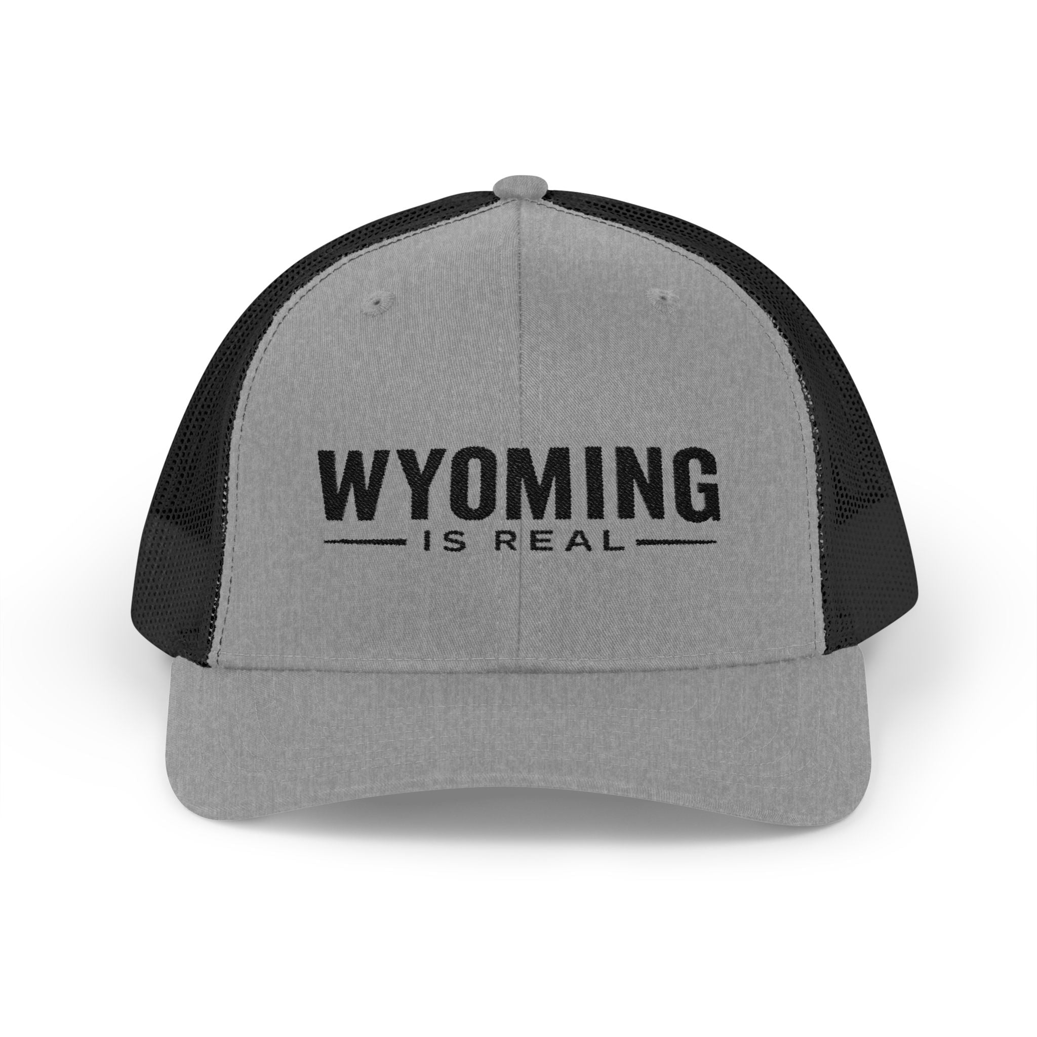 Wyoming Is Real Snapback Trucker Cap — Vintage Outdoor Mesh Hat