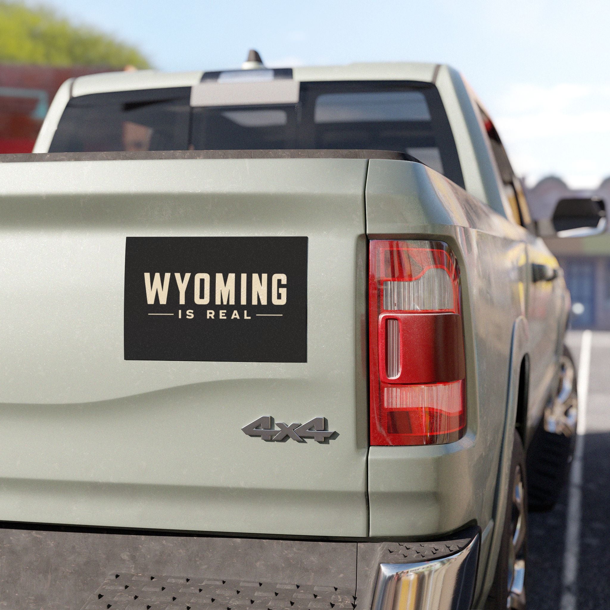 Wyoming Is Real Car Magnet — Vintage State Pride Magnetic Decal
